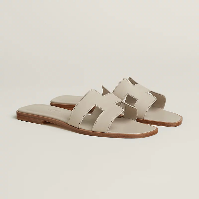 Hermes Oran Sandals - Beige