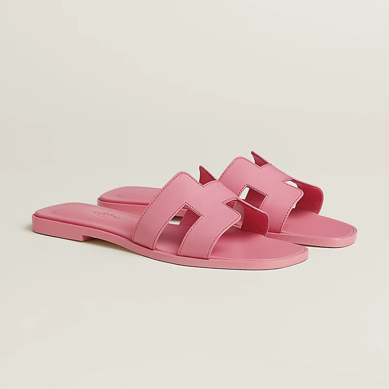 Hermes Oran Sandals - Rose