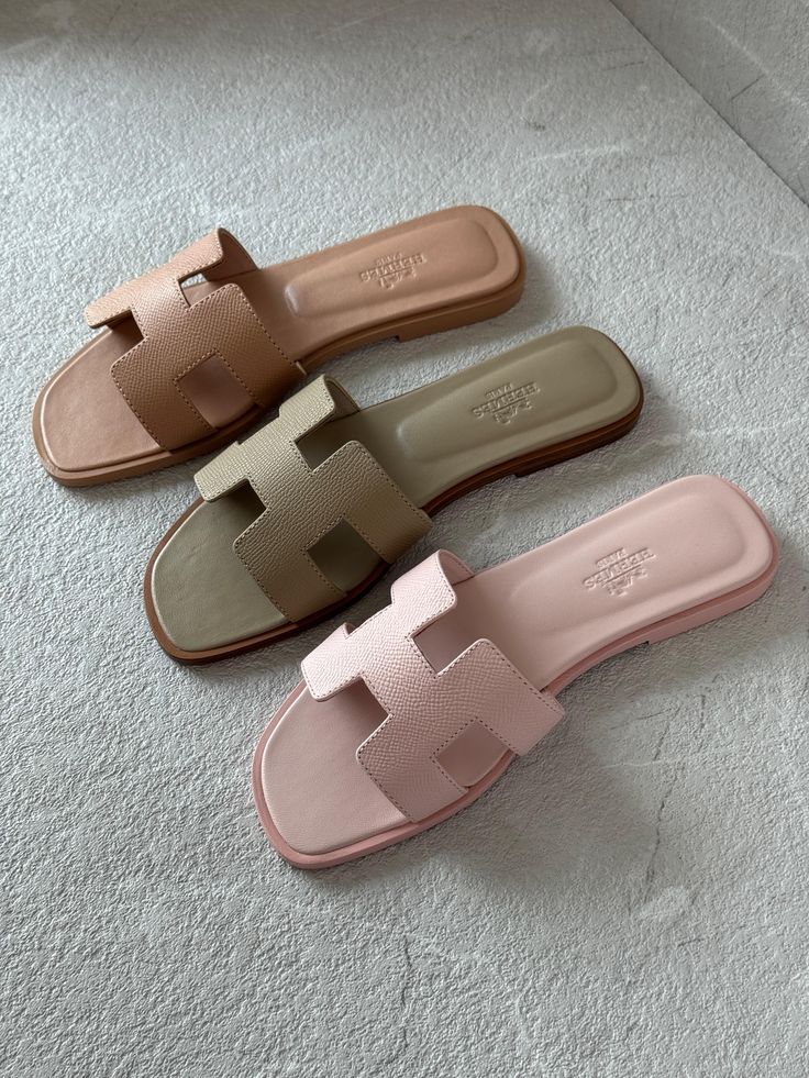 Hermes Oran Sandals - White